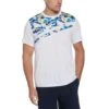 Original Penguin Asymmetric Camo Print Tennis Tee -Original Penguin Sales Asymmetric Camo Print Tennis Tee Bright White Original Penguin