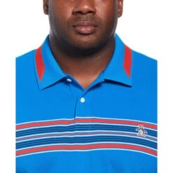 Original Penguin Big And Tall Micro Pique Chest Stripe Polo -Original Penguin Sales Big and Tall Micro Pique Chest Stripe Polo Original Penguin 3
