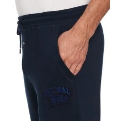 Original Penguin Collegiate Slim Fit Fleece Jogger Pants -Original Penguin Sales Collegiate Slim Fit Fleece Jogger Pants Original Penguin 3