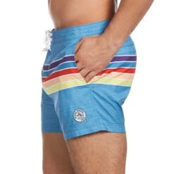 Original Penguin Engineered Stripe Box Swim Short 6 Original Penguin Engineered Stripe Box Swim Short -Original Penguin Sales Engineered Stripe Box Swim Short Original Penguin 3