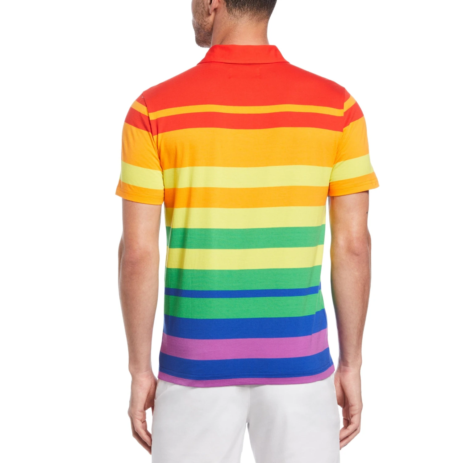 Original Penguin Engineered Stripe Polo Pride Pete 4 Original Penguin Engineered Stripe Polo Pride Pete - Image 2