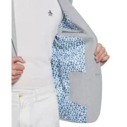 Original Penguin Green Plaid Linen Blend Chambray Jacket -Original Penguin Sales Green Plaid Linen Blend Chambray Jacket Original Penguin 4