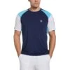 Original Penguin Performance Color Block Tennis Tee -Original Penguin Sales Performance Color Block Tennis Tee Astral Night Original Penguin
