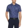 Original Penguin Pete In The Park Print Golf Polo -Original Penguin Sales Pete In The Park Print Golf Polo Astral Night Original Penguin