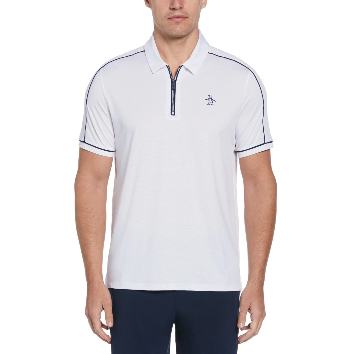 Original Penguin Piped Performance 1/4 Zip Tennis Polo 3 Original Penguin Piped Performance 1/4 Zip Tennis Polo