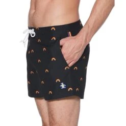 Original Penguin Pride Rainbow Print Swim Short -Original Penguin Sales Pride Rainbow Print Swim Short Original Penguin 3