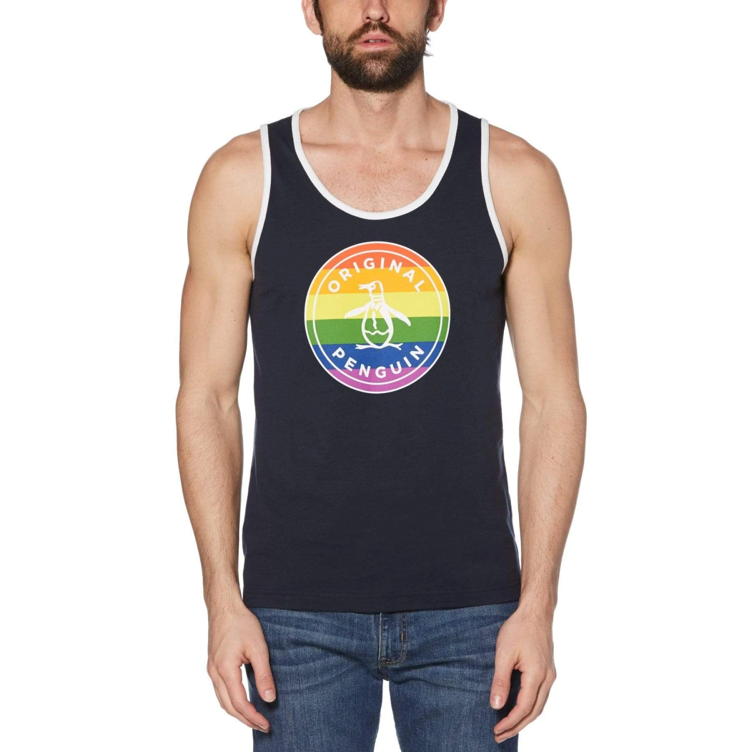 Original Penguin Pride Stamp Logo Tank 3 Original Penguin Pride Stamp Logo Tank