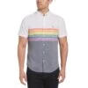 Original Penguin Pride Stripes Shirt -Original Penguin Sales Pride Stripes Shirt Dark Sapphire Original Penguin