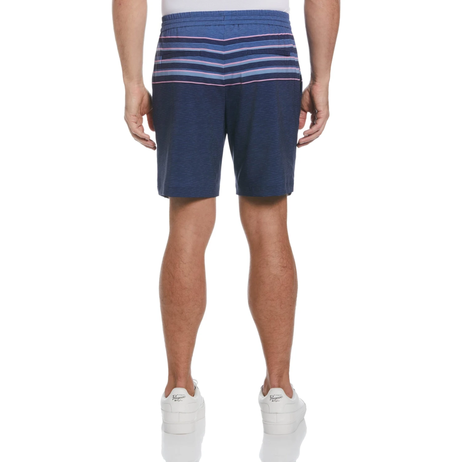 Original Penguin Slub Stripe Block 8" Golf Short 4 Original Penguin Slub Stripe Block 8" Golf Short - Image 2