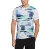 Original Penguin Spliced Energy Stripe Tennis Tee -Original Penguin Sales Spliced Energy Stripe Tennis Tee Bright White Original Penguin