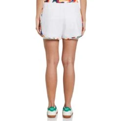Original Penguin Women's 3" Printed Trim Stretch Tennis Shorts -Original Penguin Sales Womens 3 Printed Trim Stretch Tennis Shorts Original Penguin 3