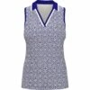 Original Penguin Women's Abstract Printed V-Neck Golf Top 2 Original Penguin Women's Abstract Printed V-Neck Golf Top -Original Penguin Sales Womens Abstract Printed V Neck Golf Top Bluing Original Penguin