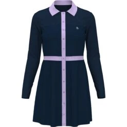 Original Penguin Women's Color Block Shirtdress -Original Penguin Sales Womens Color Block Shirtdress Black Iris Original Penguin 3