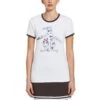 Original Penguin Women's Icon Pete Performance Tennis Tee -Original Penguin Sales Womens Icon Pete Performance Tennis Tee Bright White Original Penguin