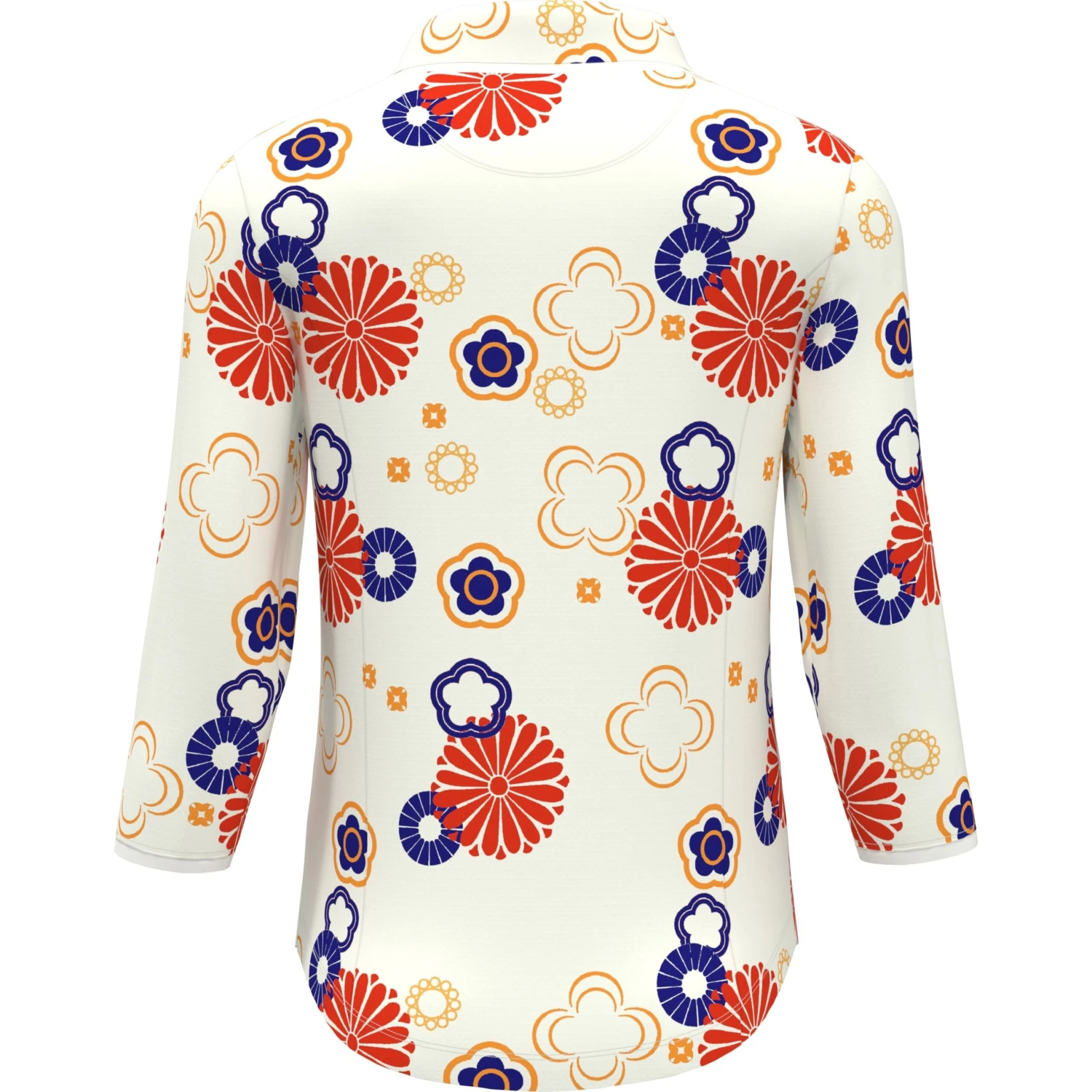 Original Penguin Women's Retro Floral Printed Golf Polo 4 Original Penguin Women's Retro Floral Printed Golf Polo - Image 2