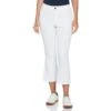 Original Penguin Women's Veronica Open Front Crop Flare Golf Pant -Original Penguin Sales Womens Veronica Open Front Crop Flare Golf Pant Bright White Original Penguin